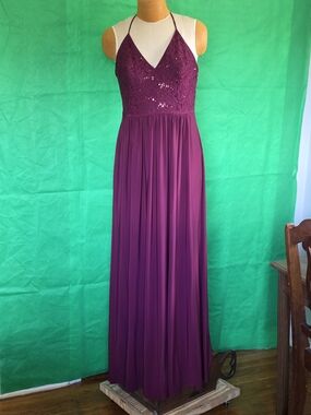 DB Studio Glitter Lace Formal Gown Merlot Burgandy NWT Size 12